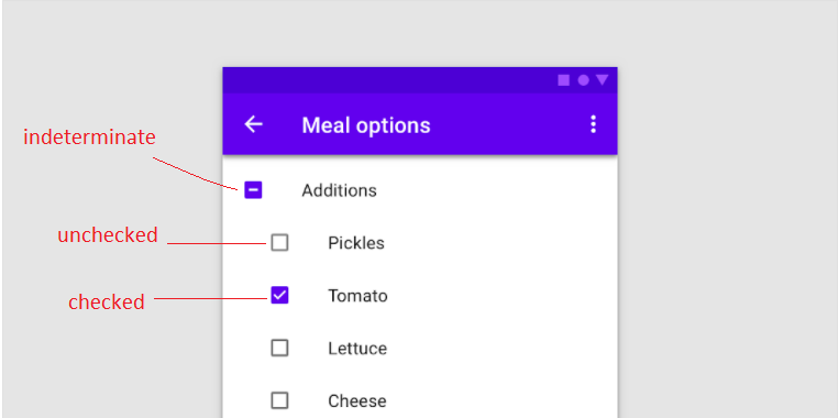 Checkbox Material Io